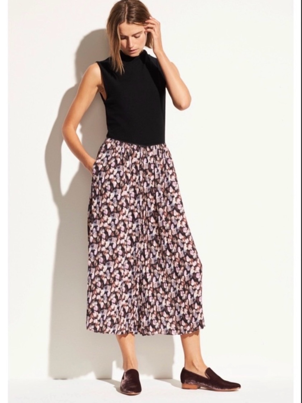Vince Micro Floral Culottes Size M